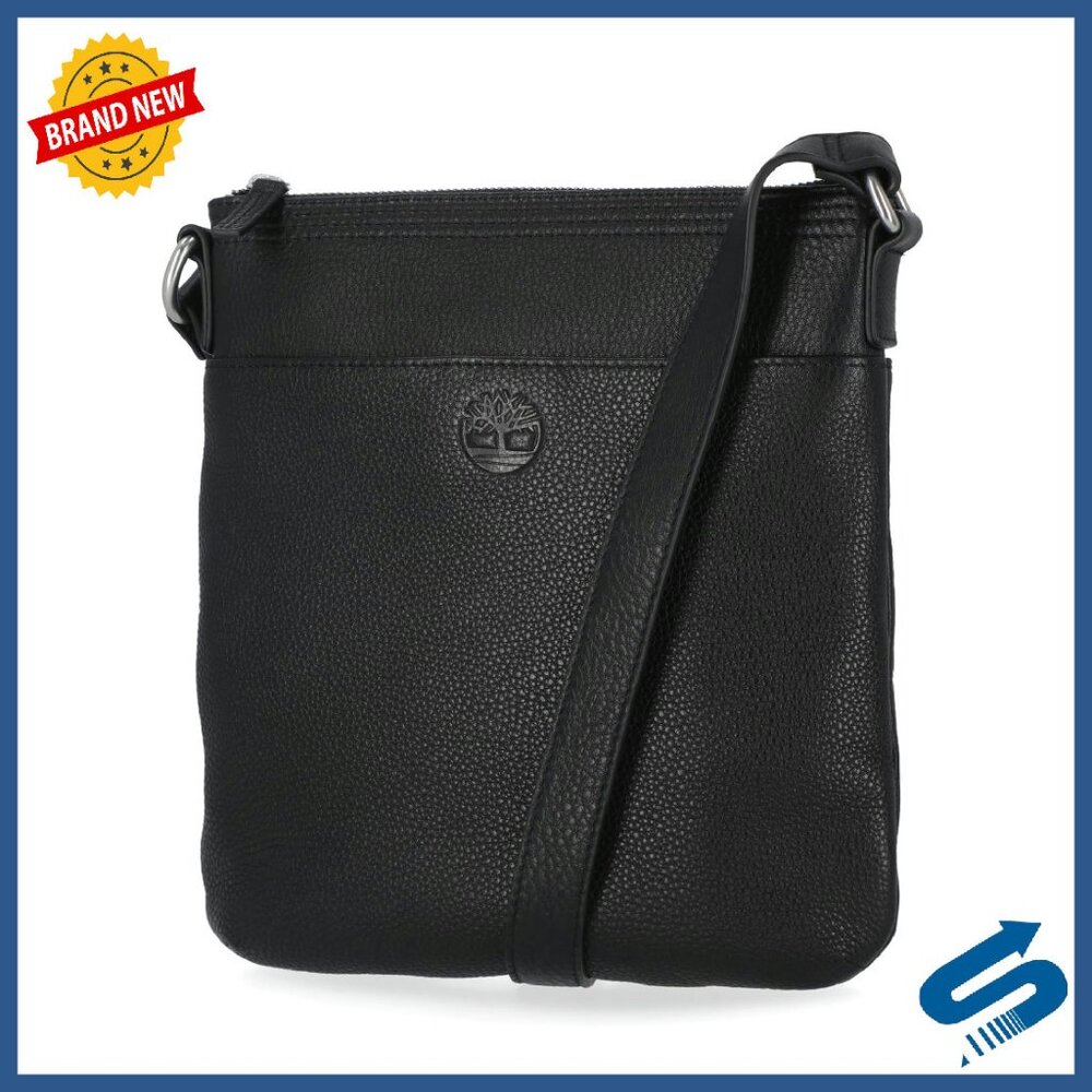 Genuine Leather Crossbody Bag With Multiple Pockets, Adjustable Strap